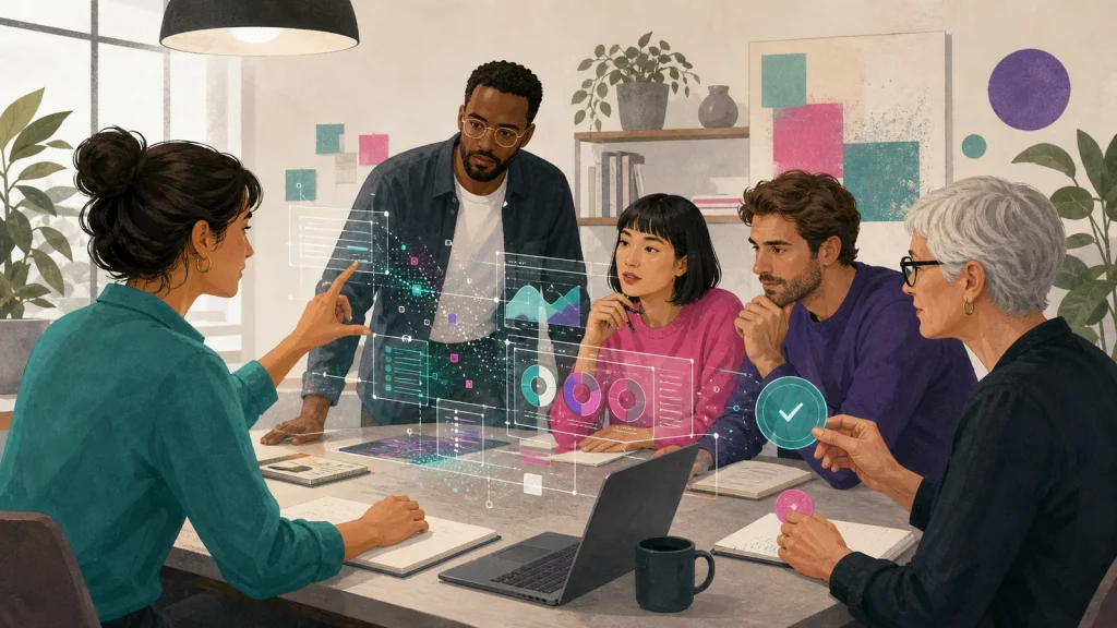 Des professionnels apprennent à utiliser l’intelligence artificielle avec esprit critique et supervision humaine