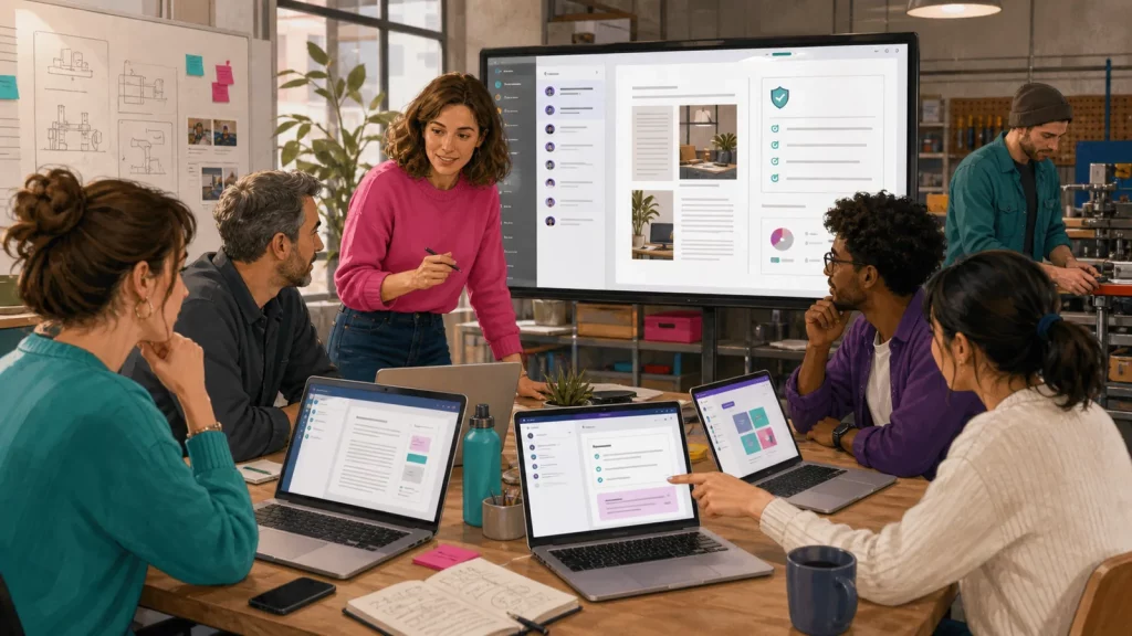 Des collaborateurs de PME se forment aux outils numériques collaboratifs et à l’intelligence artificielle
